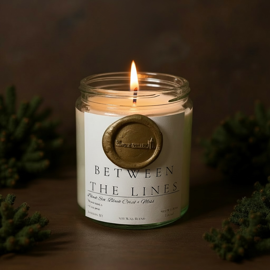 Between the Lines (8 oz Glass Jar)