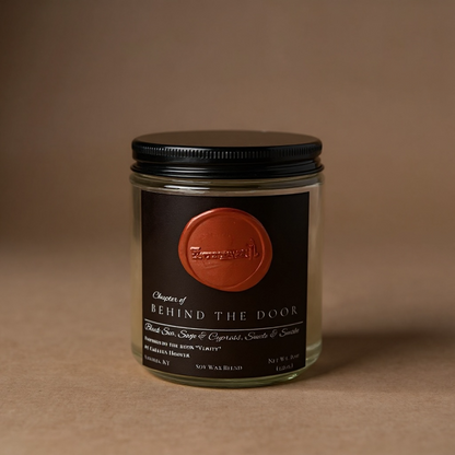 Behind the Door (8 oz Glass Jar)
