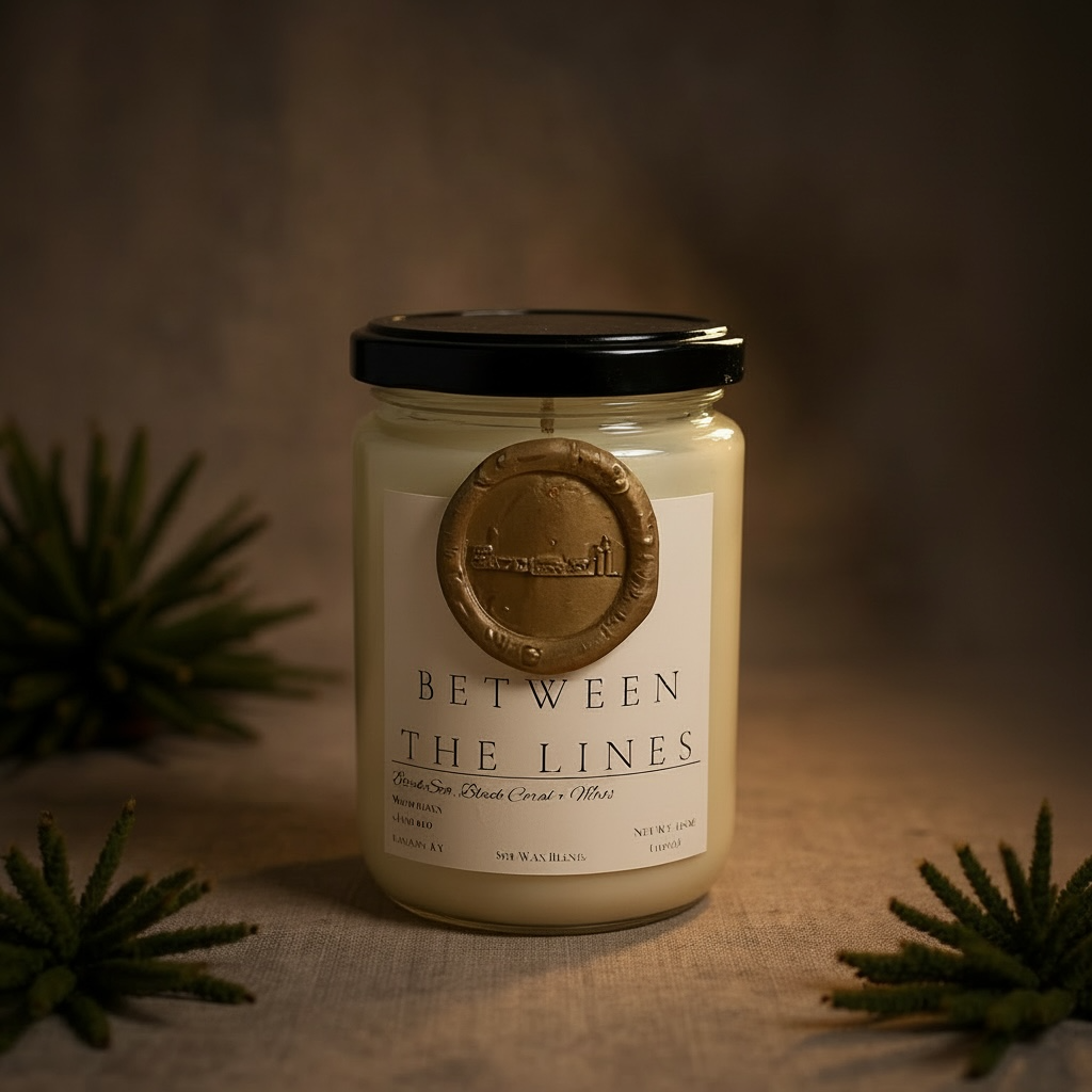 Between the Lines (12 oz Glass Jar)