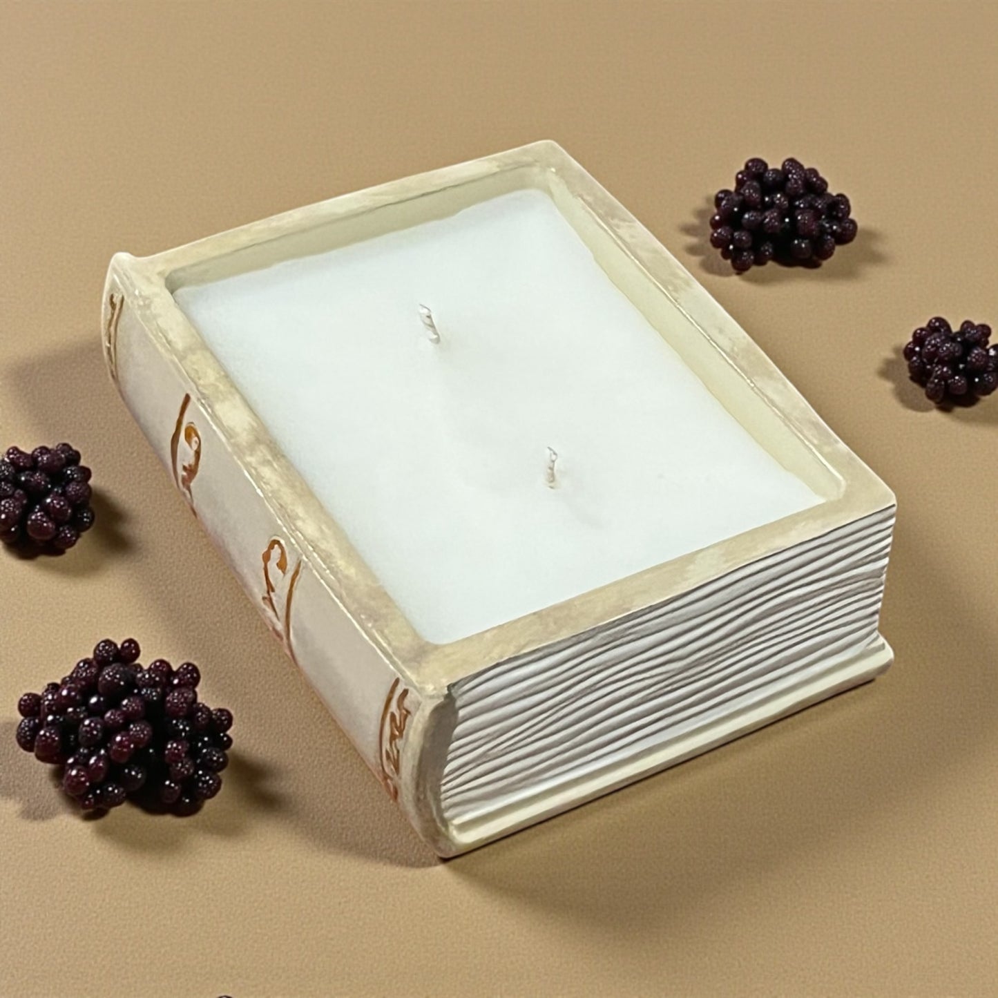 Between the Lines (7 oz Stone Book Candle)