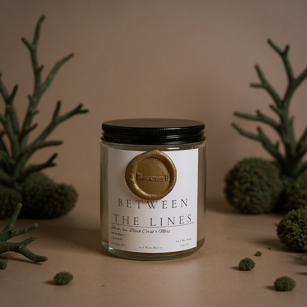 Between the Lines (8 oz Glass Jar)